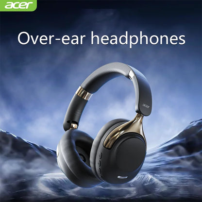 Acer OHR524 ANC Wireless Bluetooth Headphones with 360° Surround Sound, Active Noise Cancelling Over-Ear Headphones, HD Mic, Bluetooth 5.4, 100H Battery