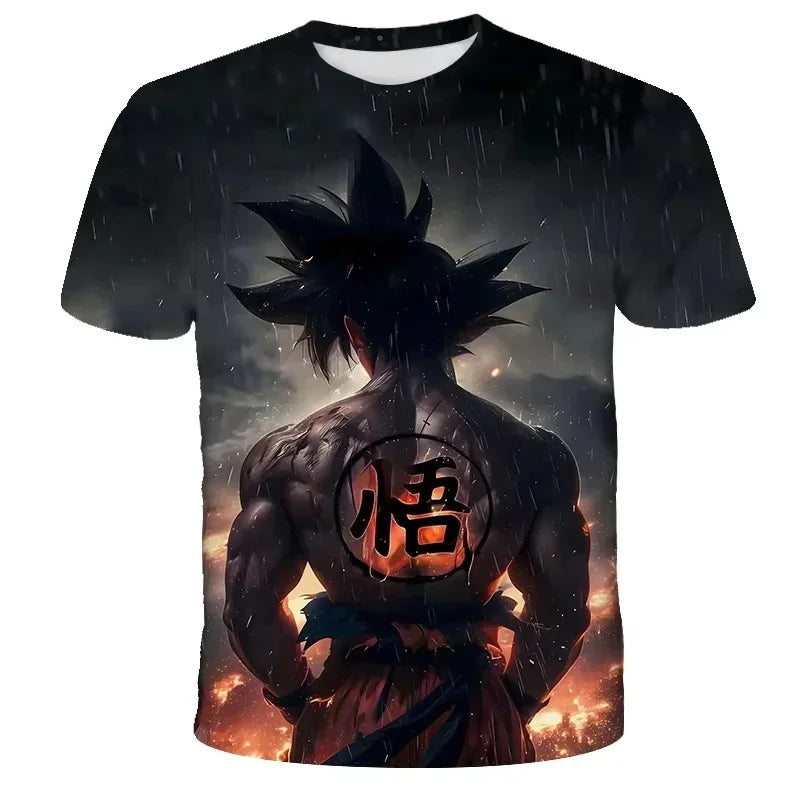 Summer 2026 Dragon Ball T Shirt Kids Tops Tee Anime Figures Son Goku Super Saiyan T-shirt Boys T-shirts Children Short Sleeve
