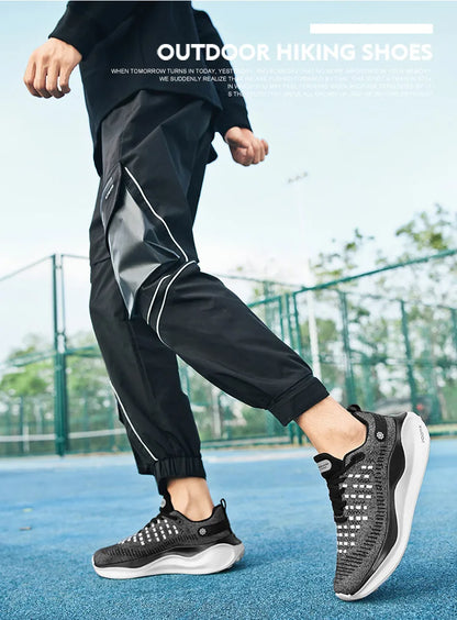 Nowe męskie buty do biegania, sportowe i casualowe, luksusowe obuwie w stylu fashion, lekkie i oddychające sneakersy do joggingu oraz komfortowego chodzenia