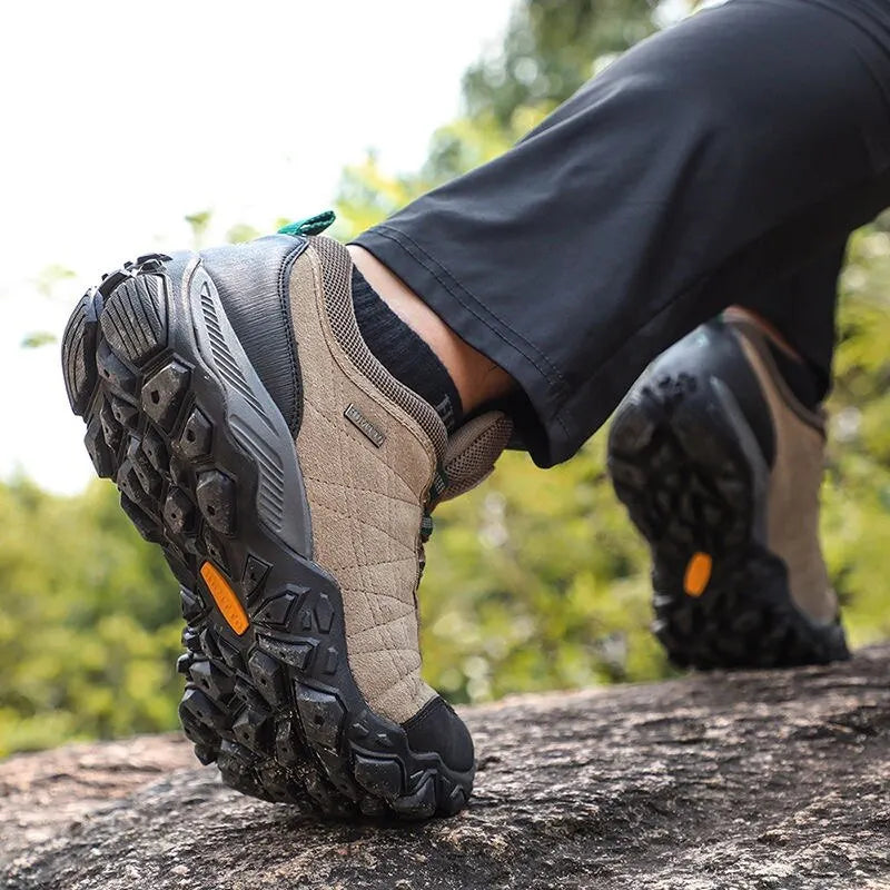 HUMTTO Wanderschuhe für Herren, luxuriöse Designer-Winter-Kletter- und Trekking-Sneaker aus Leder, Outdoor-Sport- und Arbeitsschuhe für Herren 110282A