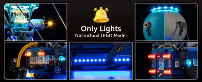 LED-Beleuchtungsset ohne Modell, geeignet für LEGO Fortnite Battle Bus 77073 Bausteine