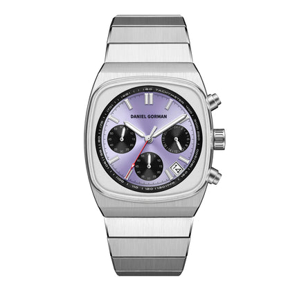 DG9008 Men's Watch, Original Fashion Brand Quartz Waterproof Luminous Watch with Three Small Dials and Moon Phase