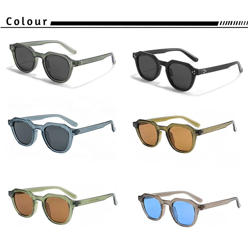 Caterside Nové retro polarizované pánské sluneční brýle s čtvercovým rámem z TR90, dámské sluneční brýle, outdoor, řízení, rybaření, UV400, dárek