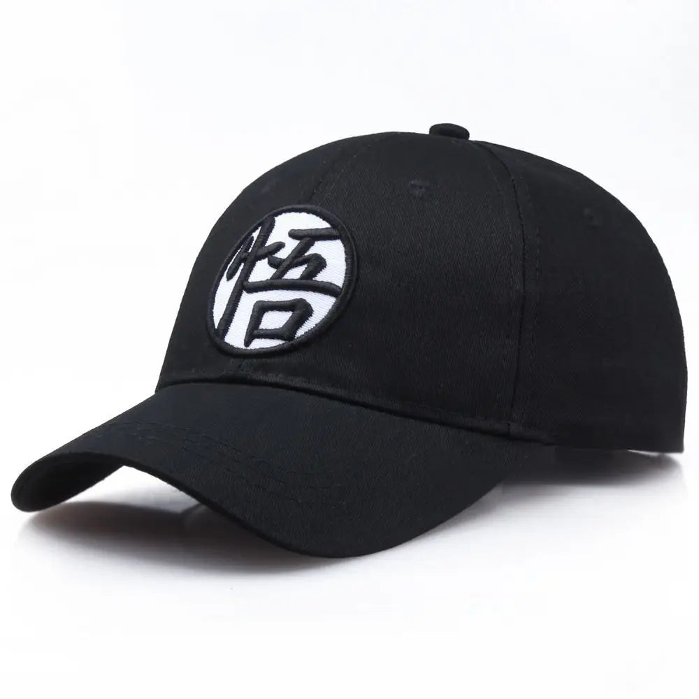Casquette de baseball Dragon Ball Son Goku avec broderie de haute qualité, modèle unisexe, protection solaire estivale, couronne ronde et large bord en forme de bec de canard