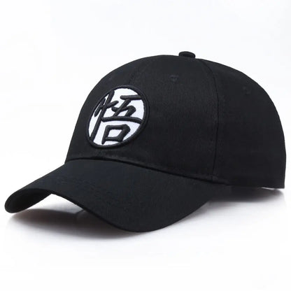 Casquette de baseball Dragon Ball Son Goku avec broderie de haute qualité, modèle unisexe, protection solaire estivale, couronne ronde et large bord en forme de bec de canard