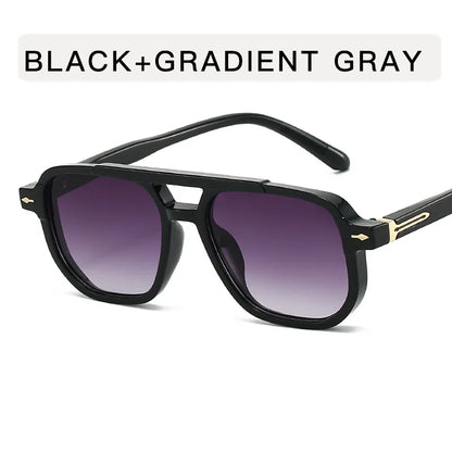 Frame-shaped arrow decorative sunglasses, suitable for both men and women for daily outings, perfect for sun protection.
