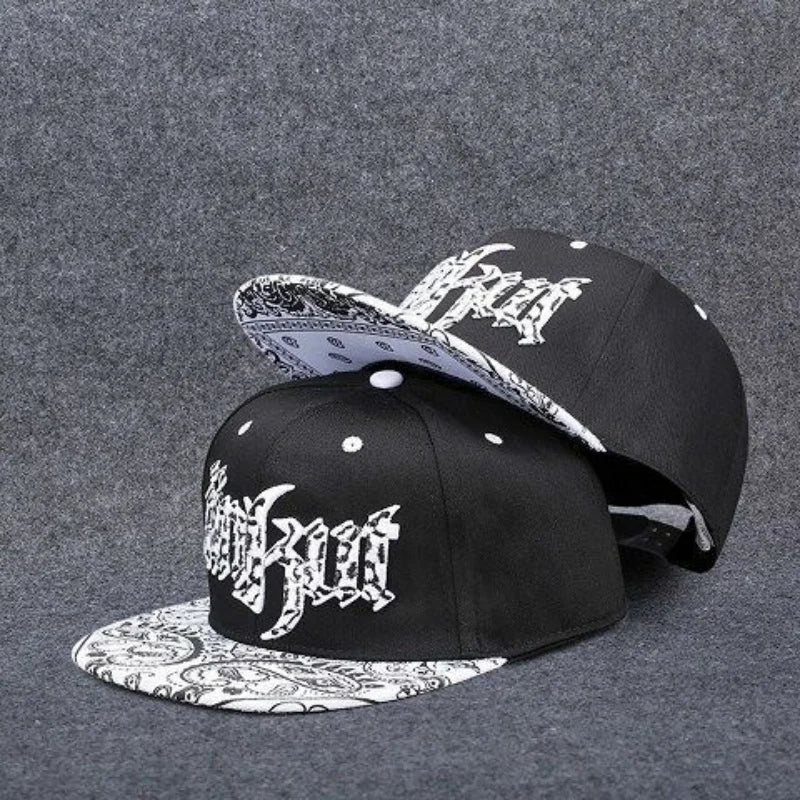 Men's Letter Embroidery Tide All-match Flat Brim Baseball Cap Ladies Summer Hip-hop Hat Outdoor Shade Adjustable Peaked Cap