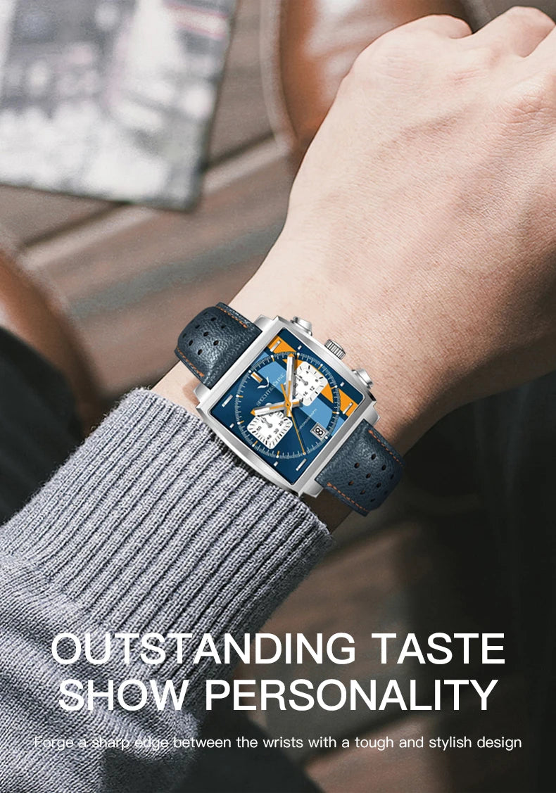 Men's Watches 2025 New Hot Luxury Quartz Wrist Watch Japan VK64 Chronograph Trendy Sport Waterproof