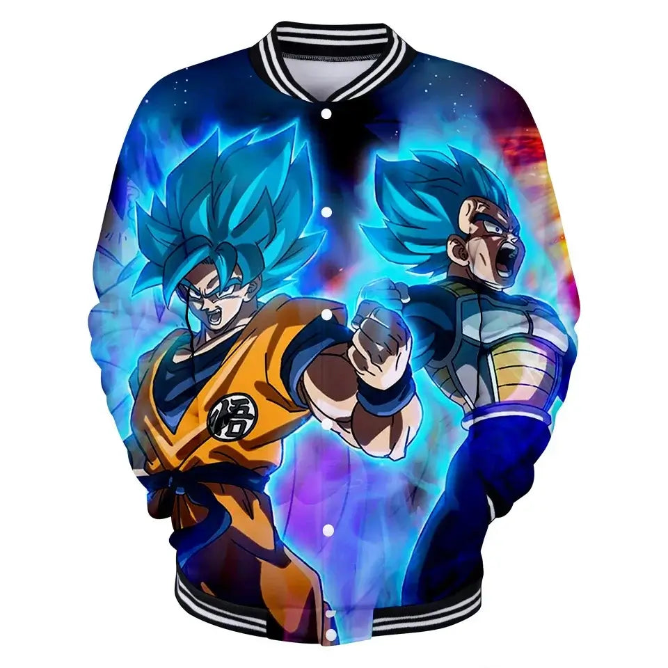 Dragon Ball Goku Kid Men Zipper Hoodie Cartoon Japan Style Anime Women Sweatshirt 2025 New Fashion Children Jackets Coat, Produit gaming premium Fraquane