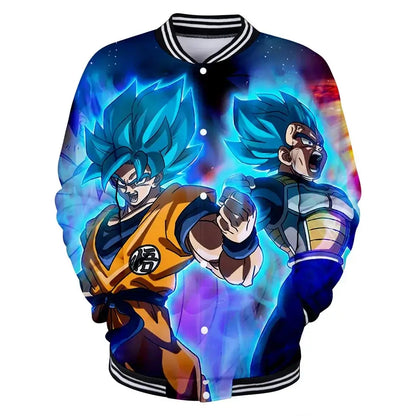 Dragon Ball Goku Kid Men Zipper Hoodie Cartoon Japan Style Anime Women Sweatshirt 2025 New Fashion Children Jackets Coat, Produit gaming premium Fraquane