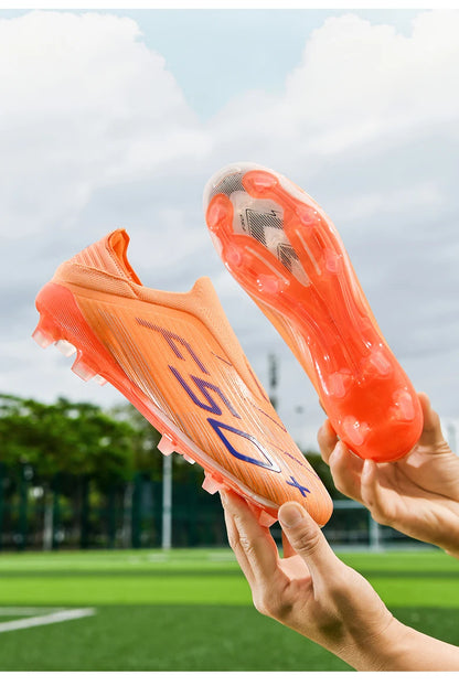 New Men Football Boots Match Cleats High-quality Futsal Indoor Sneakers Non-Slip Grass Soccer Shoes Hot-selling High-top Outdoor