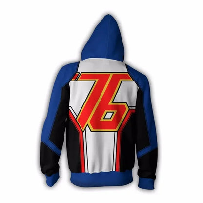 Anime gaming hoodie majica s kapuljačom, 3D print Overwatches DVA DJ, cosplay kostim za žene, muškarce i parove, jakna s kapuljačom, gornji odjevni predmet