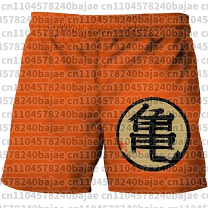 Dragon Ball Print Children's Shorts Kids Shorts for Ages 3-14 Boys' Beach Shorts Summer Quick-drying Cartoon Swim Trunks