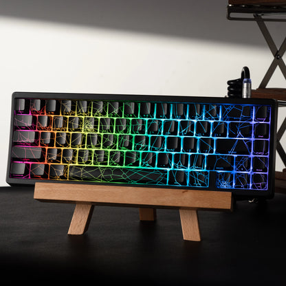 XVX M67 JadeStone mechanische Tastatur mit IMD-Tech-Tastenkappen, Hot-Swap-fähig, Gasket-Mount, Tri-Mode, individuell anpassbares RGB, kabellose Tastatur 65%