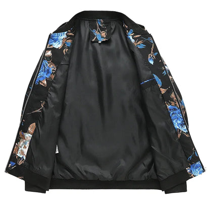 Spring new men's handsome colorful men's jacket, fashion casual youth Slim sports jacket, Asian size M-6XL