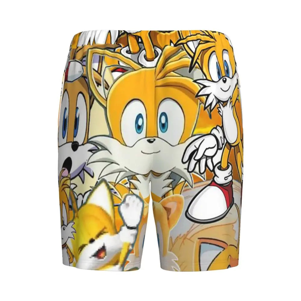 Custom Shadow The Hedgehog Sonic Poster Short Pajama Pants Men Sleepwear Sleep Lounge Bottom Shorts Sleeping Pants