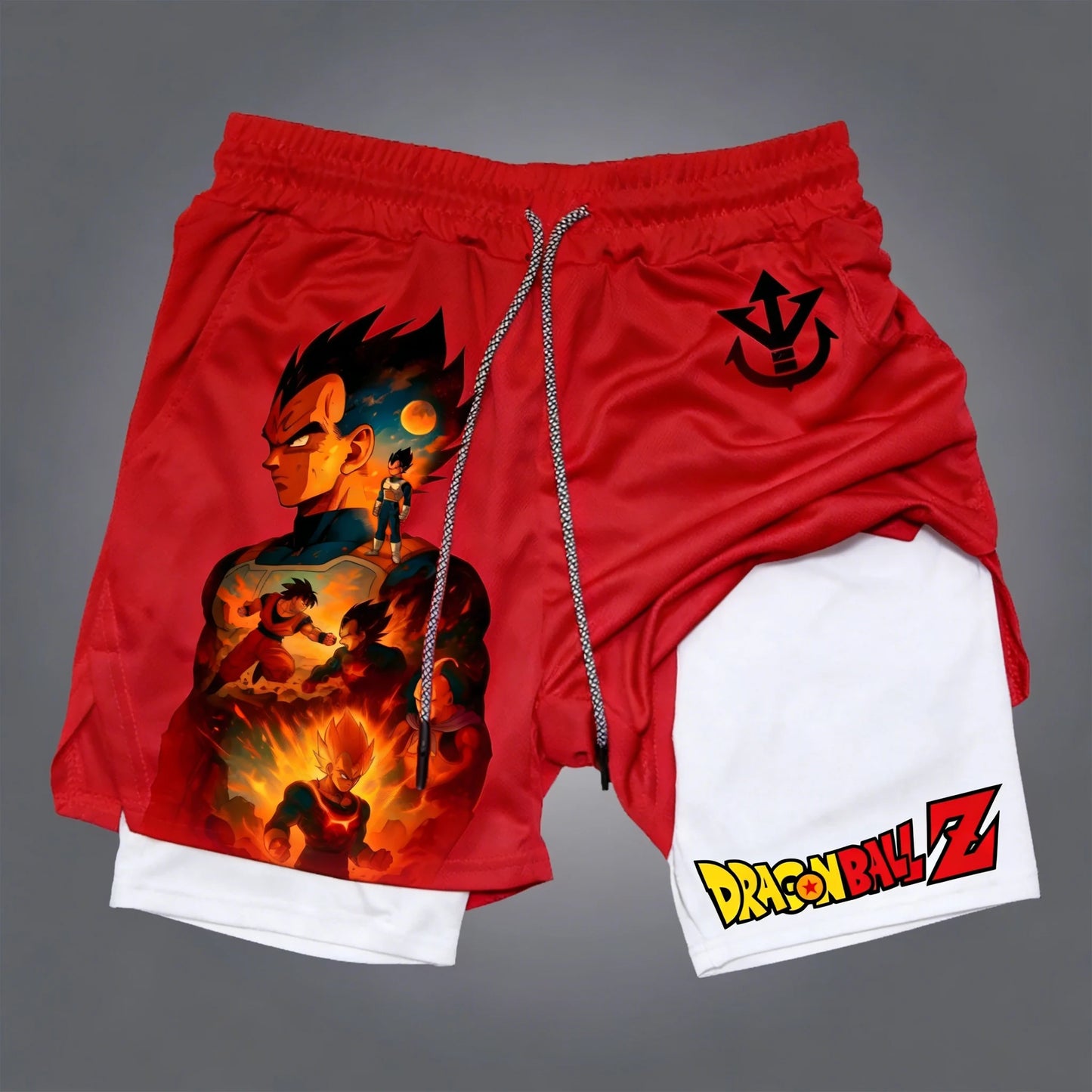 Dragon Ball Son Goku Summer Men's Bot Fitness 2025 Double-Layer Replica Two-Piece Loose-Fit Training Running Shorts Casual Pants