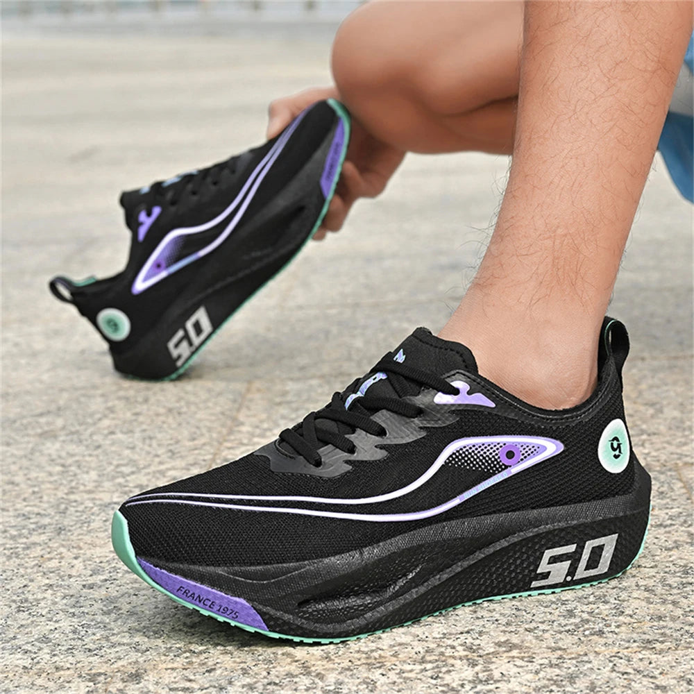Nuove scarpe sportive da uomo e donna, sneaker da running, piastra in carbonio, da gara maschile per maratona, ammortizzanti, scarpe da allenamento per atletica