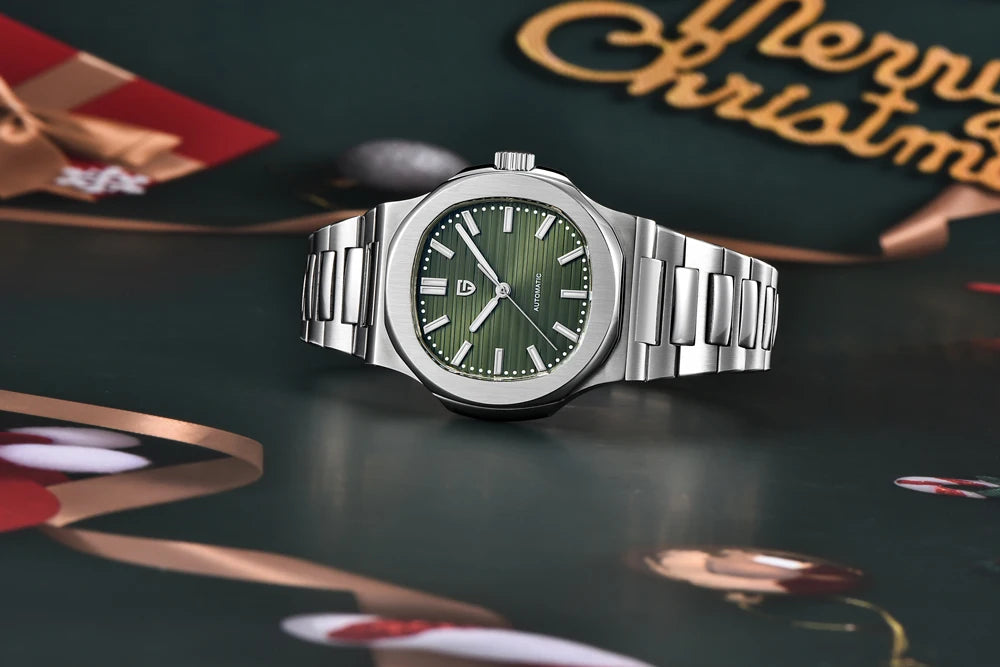 PAGANI DESIGN 2026 New Luxury Automatic Watch  Men Mechanical Wristwatch Stainless Steel Sapphire glass 40MM Barrel dial Watch