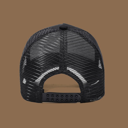 Unisex Trucker Cap with Eagle Embroidery & Applique - Suitable for Daily Casual Wear, Sports and Sun Protection