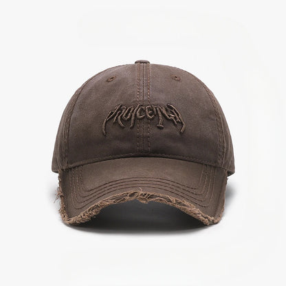 Casquette de baseball pour homme à broderie en 3D, en tissu souple, à bords irréguliers, style européen et américain, polyvalente et ajustable