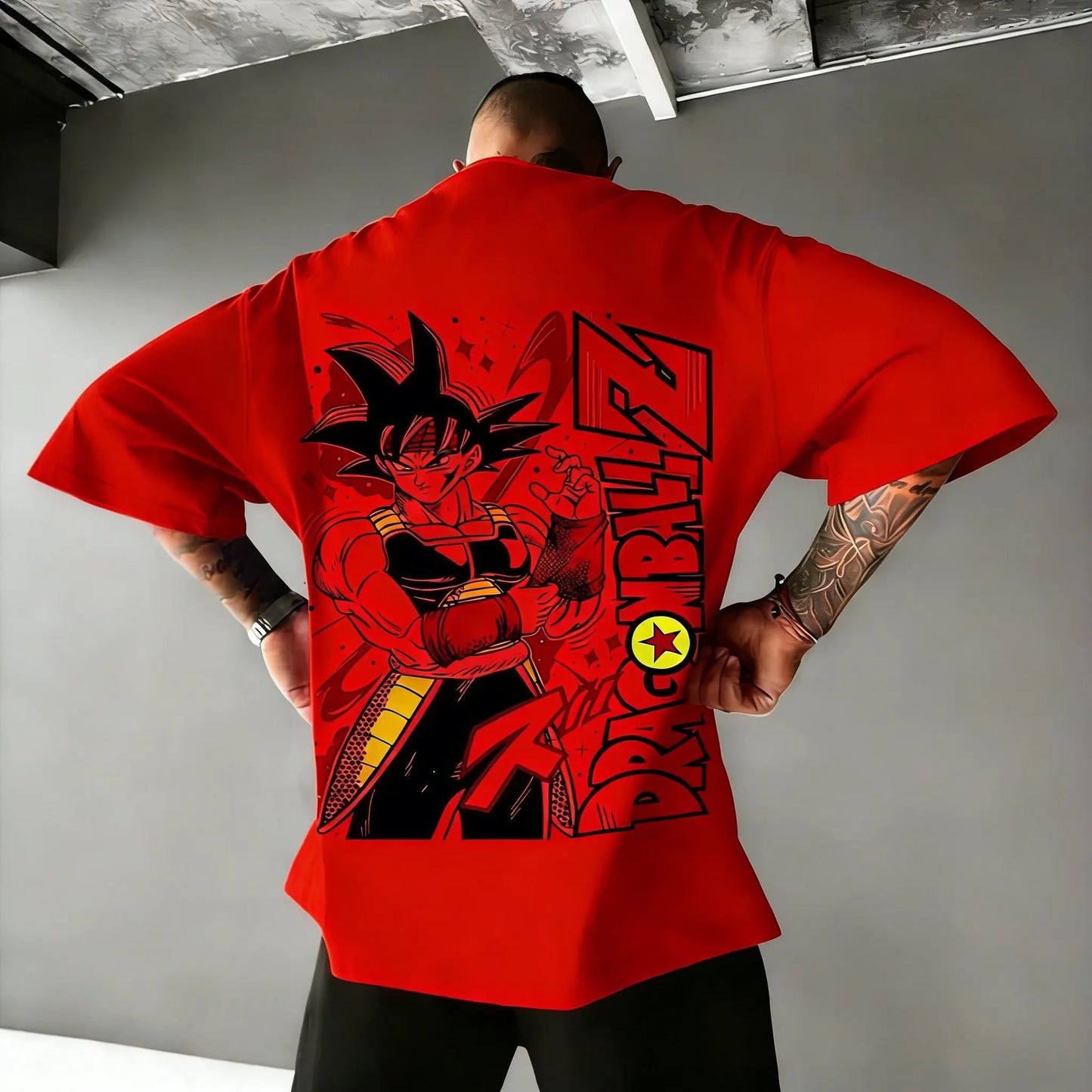Dragon Ball Super Men's and Women's T-Shirts Bardock Anime Tee Summer Spring Boy's Retro Short Sleeves Parent-child Outfits