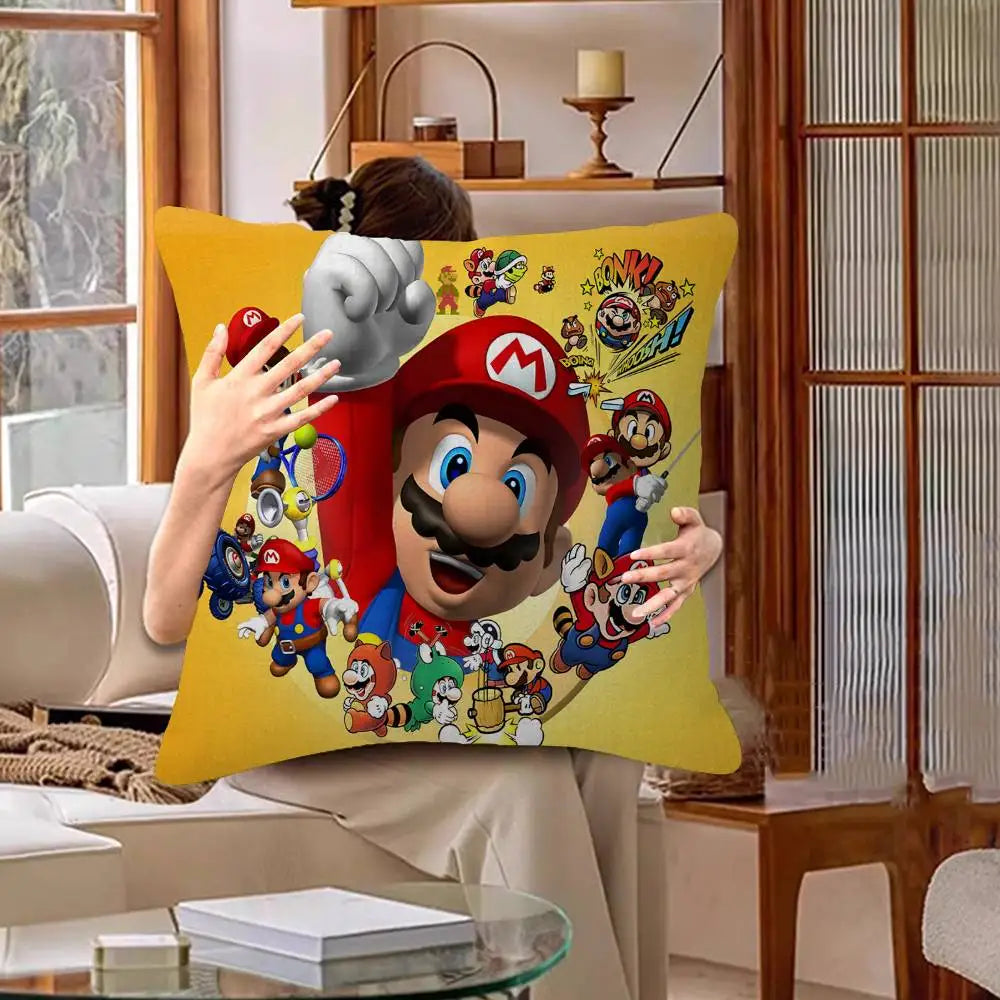 Anime Supers M-Marios Pillowcases Home Bedding Decorative Pillow Cover Wedding Super Soft Pillow Case
