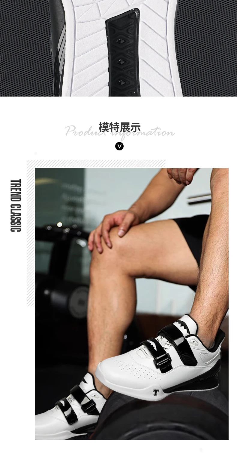 Professional Weightlifting Shoes Comfortable Indoor Squat Training Shoes Durable Anti-Slip Weightlifting Hard Pull Sports Shoes