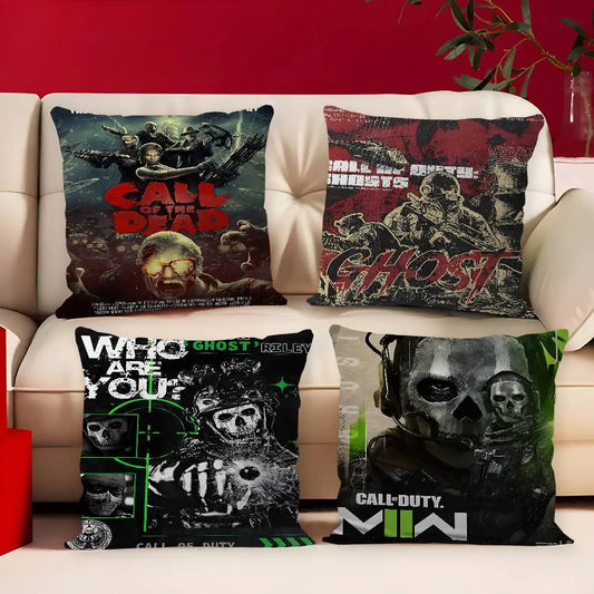 Povlak na polštář Game C-call Of D-duty, anime polštář, polštář na pohovku či k posteli, povlak na polštář 45x45 Cm, módní