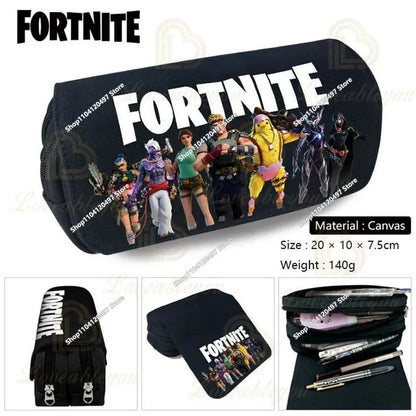 3-teiliges Set Fortnite-Gaming-Rucksack, Anime-Cartoon, große Kapazität, Schultaschen für Schüler, Federmäppchen, Kawaii-Lunchbag, Geburtstagsgeschenke