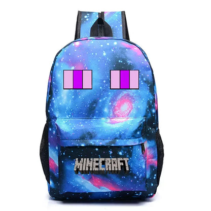 Minecraft Enderman Creeper Graphic Printed Backpack Large Capacity Lightweight Fashion Casual For Daily Travel Outdoor Leisure