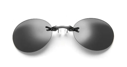 Kulaté bezrámové sluneční brýle pro muže Matrix Morpheus Pánské klasické brýle s nosní sponou Mini bezrámové značkové designové brýle UV400