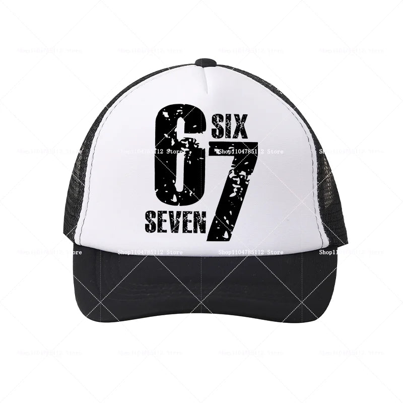 Casquette de baseball Steal A Brainrot 67 Six Seven, motif cartoon/anime, lettres de l'alphabet A à Z, pour garçons et filles, ajustable, sport et mode, couvre-chef pour adulte, cadeau