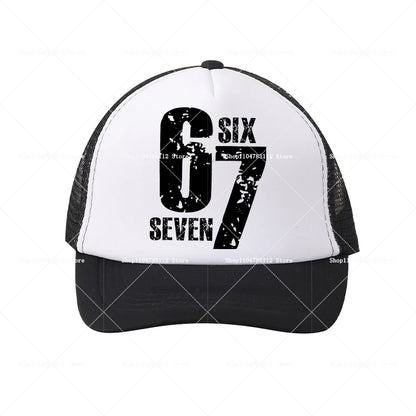 Casquette de baseball Steal A Brainrot 67 Six Seven, motif cartoon/anime, lettres de l'alphabet A à Z, pour garçons et filles, ajustable, sport et mode, couvre-chef pour adulte, cadeau