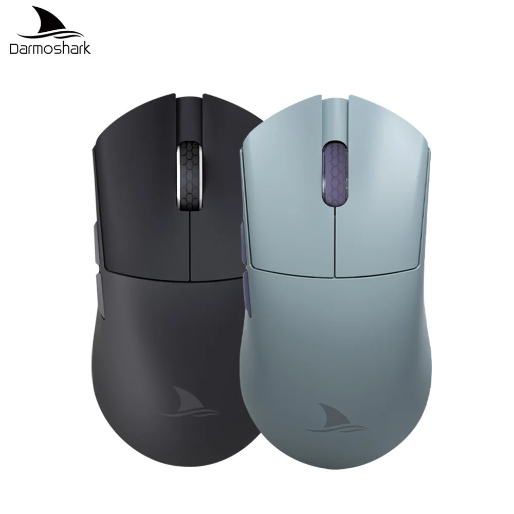 Rato Gaming Darmoshark M3Pro 2.4G BT sem fios Tri-Mode, sensor PAW3395, N52840, 26000DPI, rato com driver macro para mãos grandes e gaming