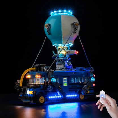 LED-Beleuchtungsset ohne Modell, geeignet für LEGO Fortnite Battle Bus 77073 Bausteine