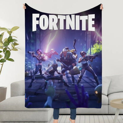 Manta Decorativa Super Aconchegante em Peluche para Sala de Estar, F-FORTNITES-ES, Sala de Jogo, Sofá, Presentes de Aniversário Infantis