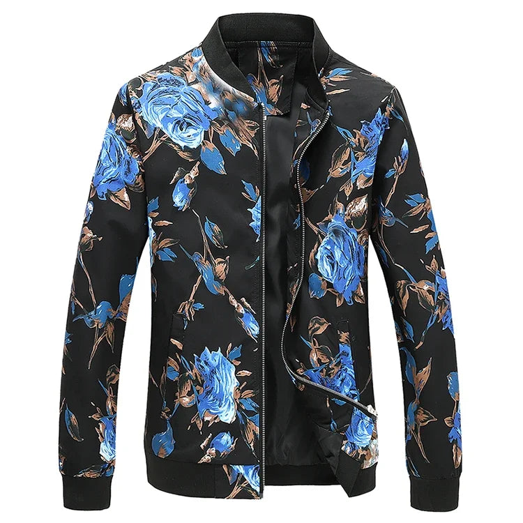 Spring new men's handsome colorful men's jacket, fashion casual youth Slim sports jacket, Asian size M-6XL