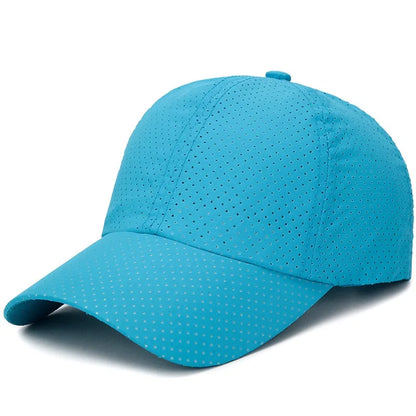 New Women Men Quick-Drying Spring Summer Baseball Cap Solid Breathable Snapback Hat Casual Fishing Sun Cap Hat For Women Men