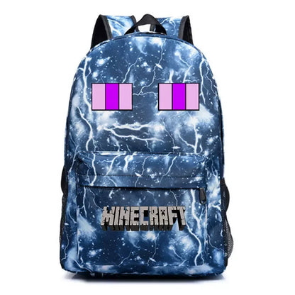 Minecraft Enderman Creeper Graphic Printed Backpack Large Capacity Lightweight Fashion Casual For Daily Travel Outdoor Leisure