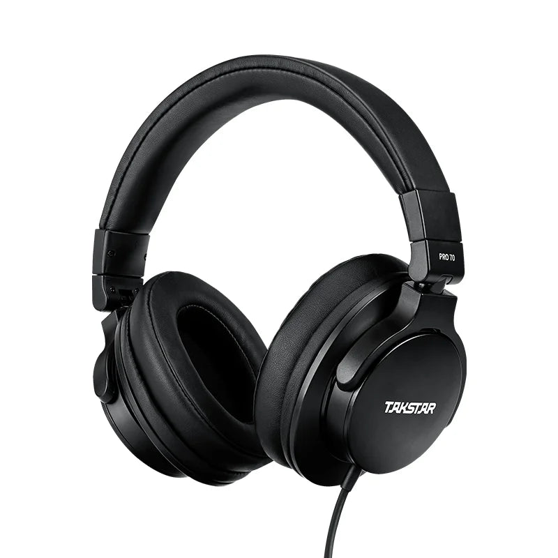 TAKSTAR PRO 70 Professionelle Studio-Monitoring-Kopfhörer – Geschlossenes kabelgebundenes Over-Ear-Headset für Musikproduktion, DJ, Gaming & Recording