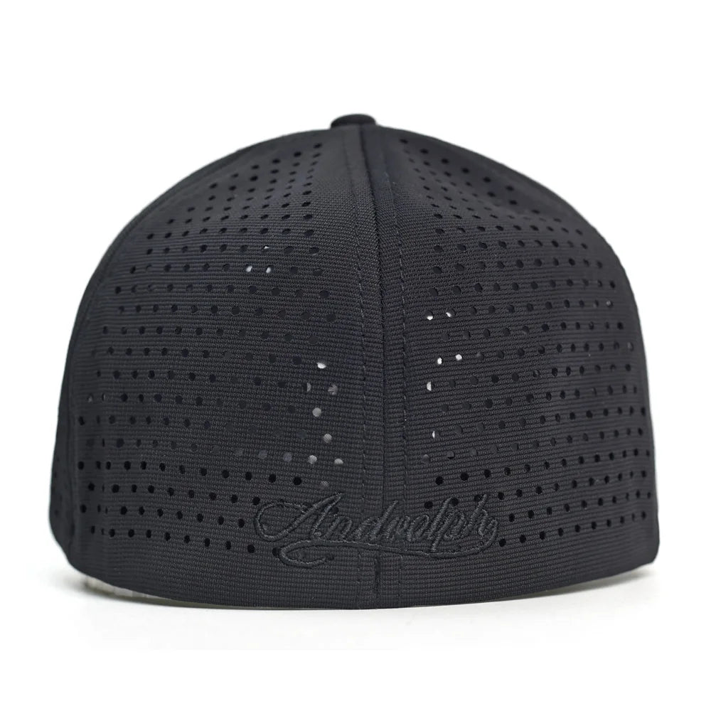 Casquette de baseball à mailles, à visière courte, dos fermé, pour homme et femme, respirante, à fermeture à pression, ajustée, style « dad hat », réglable, unie, style « trucker »