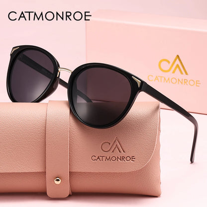 CATMONROE 1 ks dámské sluneční brýle, volitelná barva, kulaté skla, lehké, pohodlné, na řízení, volný čas, dojíždění, UV400, polarizované sluneční brýle