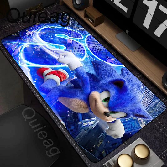 Cute Anime HD Print Mousepad Laptop Desk Mouse Mat PC Gaming Accessories Keyboard Pads Rubber Soft Sonic The Hedgehog Mouse Pads