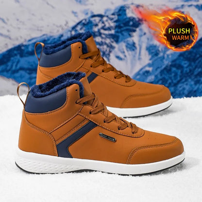 Bottes d'hiver neuves pour hommes et femmes, bottes de neige, bottes d'extérieur, antidérapantes, chaudes, en fourrure, baskets décontractées, bottines grande taille, chaussures de randonnée