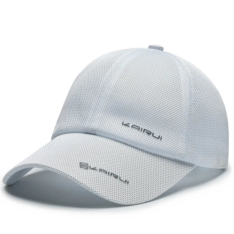 KAIRUI Breathable Full Mesh Hat Men's Trendy Baseball Hat Hip Hop Hat Women's Outdoor Leisure Sports Sunshade Hat Decorative Hat