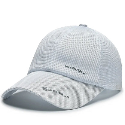 KAIRUI Breathable Full Mesh Hat Men's Trendy Baseball Hat Hip Hop Hat Women's Outdoor Leisure Sports Sunshade Hat Decorative Hat