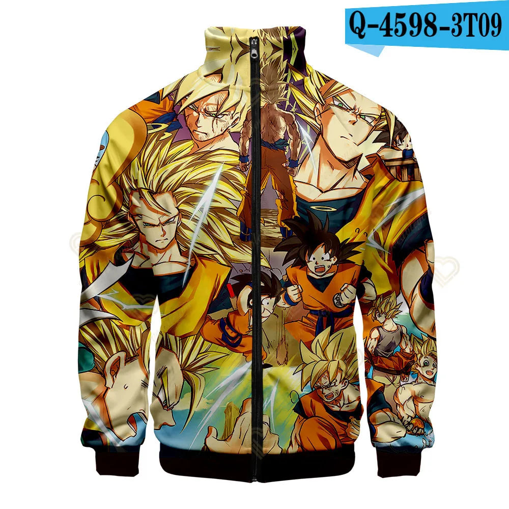Japan Anime Harajuku Manga Dragon Ball Hoodies Sweatshirt Streetwear Winter Pullover Fashion Long Sleeve Men 3D Print Clothing