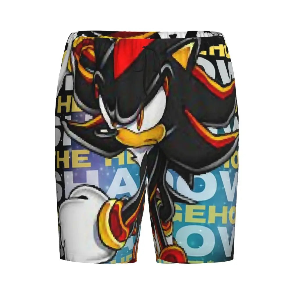 Custom Shadow The Hedgehog Sonic Poster Short Pajama Pants Men Sleepwear Sleep Lounge Bottom Shorts Sleeping Pants