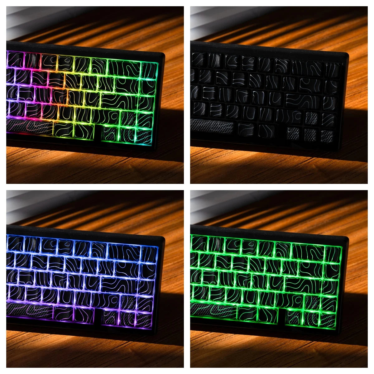 XVX M67 JadeStone mechanische Tastatur mit IMD-Tech-Tastenkappen, Hot-Swap-fähig, Gasket-Mount, Tri-Mode, individuell anpassbares RGB, kabellose Tastatur 65%